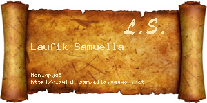 Laufik Samuella névjegykártya